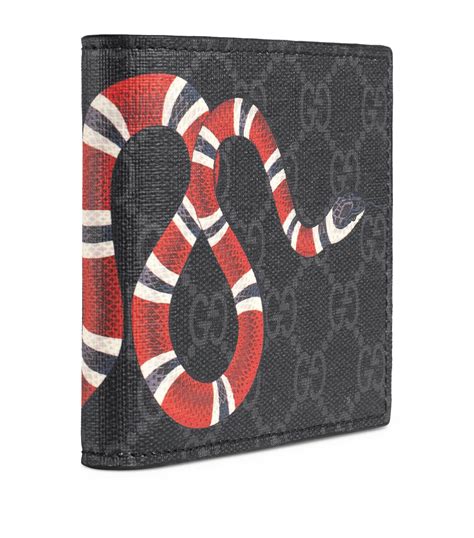 gucci web gg supreme coin wallet white|gucci kingsnake men's wallet.